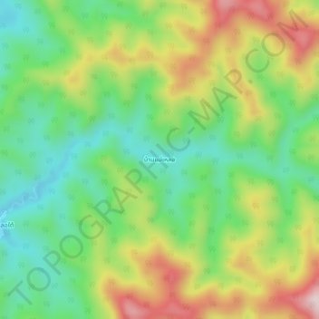 Ban Mae Loe topographic map, elevation, terrain