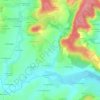 Le Verger topographic map, elevation, terrain