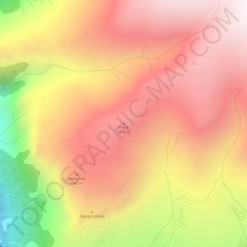 Prest topographic map, elevation, terrain