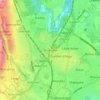 Rhosrobin topographic map, elevation, terrain