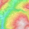 Le Sauzier topographic map, elevation, terrain