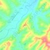 Vaccarile topographic map, elevation, terrain