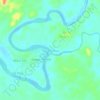 Tanjung Raya topographic map, elevation, terrain