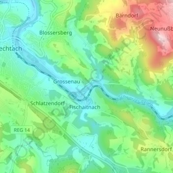 Schwalstein topographic map, elevation, terrain