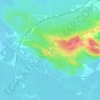 La Donadive topographic map, elevation, terrain