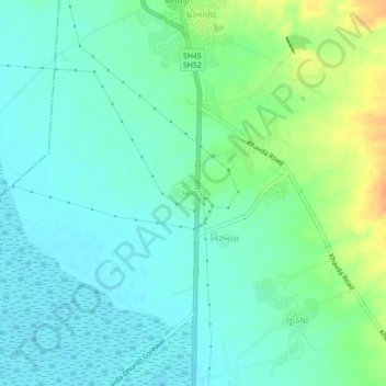 Khavda topographic map, elevation, terrain