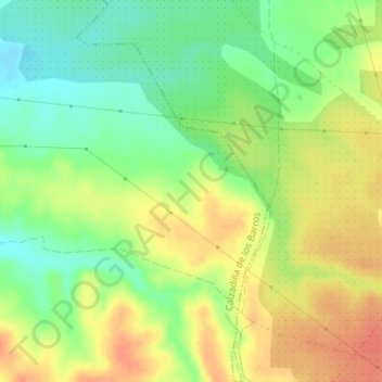 La Tosca topographic map, elevation, terrain