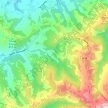 Gombe topographic map, elevation, terrain