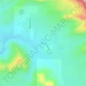Dunlap topographic map, elevation, terrain