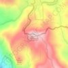 Sassafras Mountain topographic map, elevation, terrain