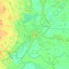 Szeged topographic map, elevation, terrain