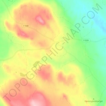 Fjällbohög topographic map, elevation, terrain