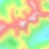Cascade Mountain topographic map, elevation, terrain