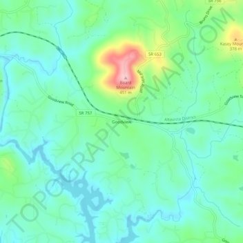 Goodview topographic map, elevation, terrain