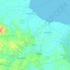 Mendahara Ulu topographic map, elevation, terrain