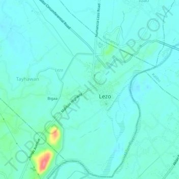 Barangay Sta. Rosa topographic map, elevation, terrain