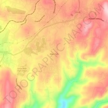 Deer Park topographic map, elevation, terrain