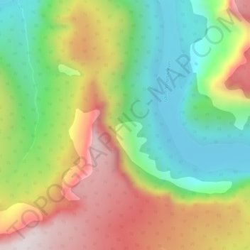 First Canyon topographic map, elevation, terrain