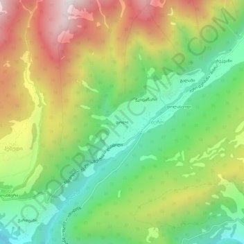 Doli topographic map, elevation, terrain