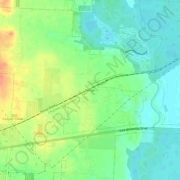 Mingo topographic map, elevation, terrain