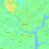 Narayanganj topographic map, elevation, terrain