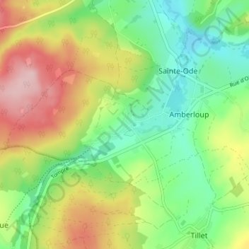 Tonny topographic map, elevation, terrain