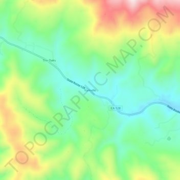 Yorkville topographic map, elevation, terrain