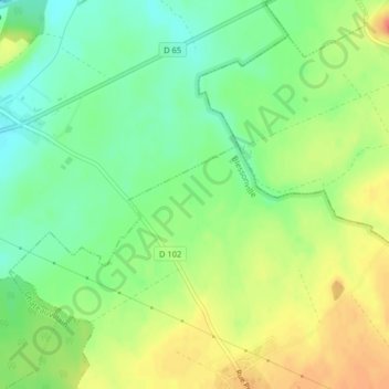 La Corrée topographic map, elevation, terrain