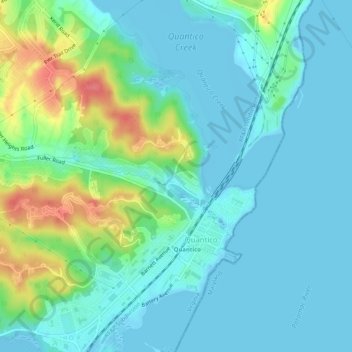 Chamberlain Village topographic map, elevation, terrain