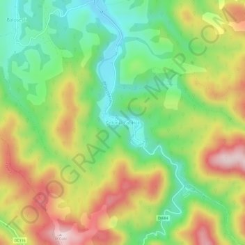 Colonia Fabricii topographic map, elevation, terrain