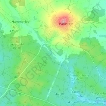 Polier topographic map, elevation, terrain