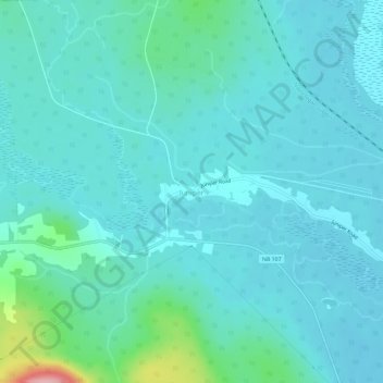 Juniper topographic map, elevation, terrain