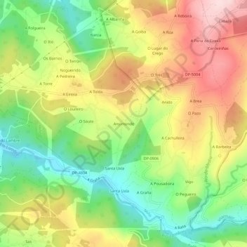 Ansimonde topographic map, elevation, terrain