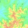 Saint Wendel topographic map, elevation, terrain