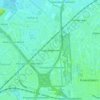 Hooglanderveen topographic map, elevation, terrain