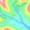 A Corona topographic map, elevation, terrain