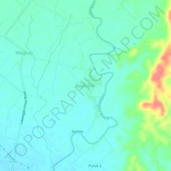 Bayotbot topographic map, elevation, terrain
