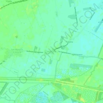Miravalle topographic map, elevation, terrain