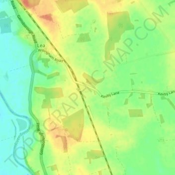 Knaith Park topographic map, elevation, terrain