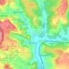 Lehm topographic map, elevation, terrain