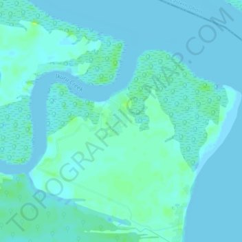 Queens Town topographic map, elevation, terrain