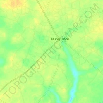 Nung Udoe topographic map, elevation, terrain