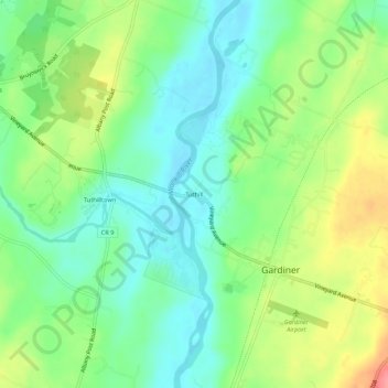 Tuthill topographic map, elevation, terrain