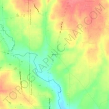 Astoria topographic map, elevation, terrain