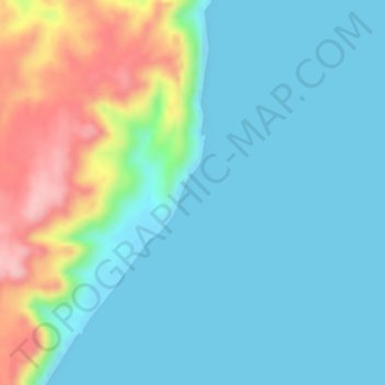 Ras Nakhreir topographic map, elevation, terrain