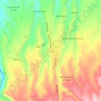 Pintag topographic map, elevation, terrain
