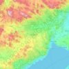 Veszprém topographic map, elevation, terrain