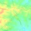Grinjel topographic map, elevation, terrain