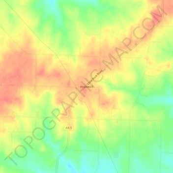 Hopewell topographic map, elevation, terrain