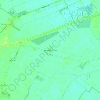 Aia della Malvezza topographic map, elevation, terrain